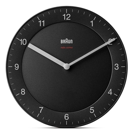 Braun BC06B-DCF Radiostyrd Analog Väggklocka 20 cm, Svart